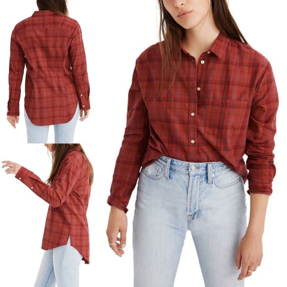 Madewell Tops - Madewell Shirt Oversize Ex Boyfriend Chenille Yarn